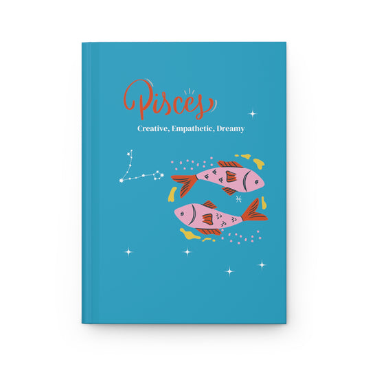 Pisces Sun Hardcover Journal