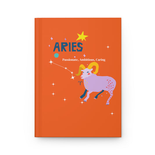 Aries Sun Hardcover Journal